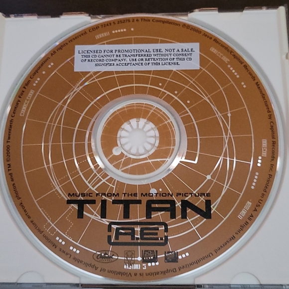 Rare Promo Titan A.E Music CD - Picture 3 of 6